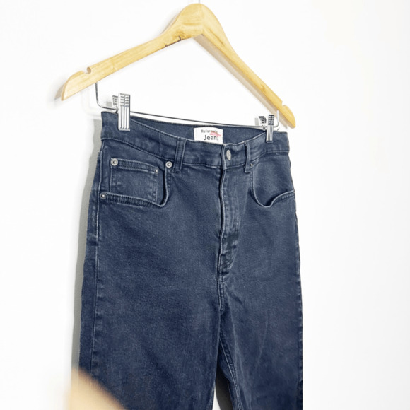 Reformation Harper High Rise Skinny Jeans 16576 BLACK stretch womens size 30 - Picture 3 of 10